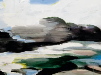 Paysage abstrait et mélancolique