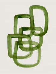 Abstrait vert organique