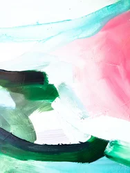Flux rose, vert et turquoise