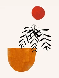 Pot de fleurs « Red Sun »