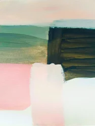 Paysage abstrait aux tons doux
