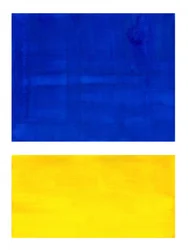 Bleu vif et jaune