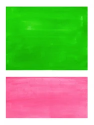 Blocs verts et roses éclatants