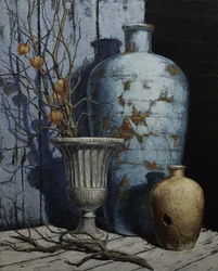 Nature morte au bleu vieilli