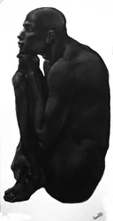 Homme en pleine réflexion