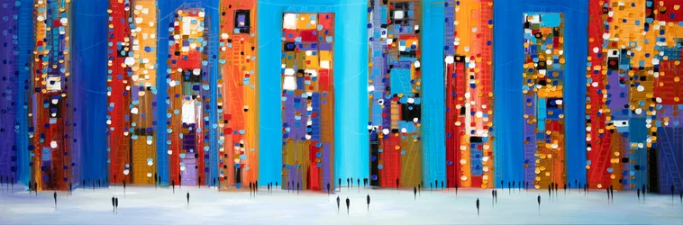 La vie urbaine vue sous un angle abstrait