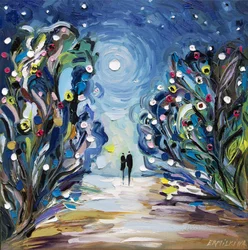 Le sentier des amoureux au clair de lune