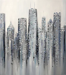 Paysage urbain scintillant