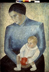 Enfant avec une orange
