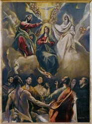 Couronnement de Sainte Marie (peinture sur toile)