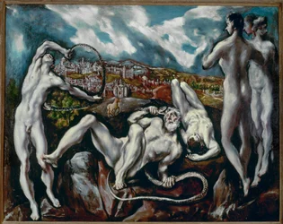 Laokoon et ses fils (peinture sur toile)