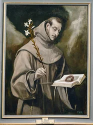 Saint Antoine de Padoue (peinture sur toile)