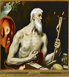 Saint Jérôme pénitent (peinture sur toile)