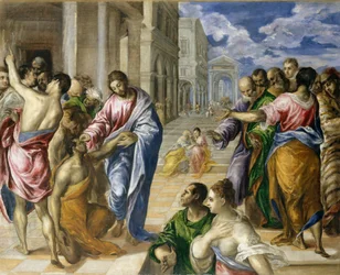Christ guérissant les aveugles