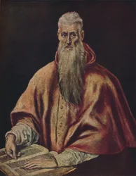 Der Heilige Hieronymus Als Kardinal, Saint Jérôme en cardinal, vers 1590-1600, 1938