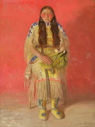 Gi-aum-e-hon-o-me-tah (huile sur toile)