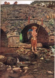 Un enfant aveugle, illustration de 