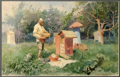 Au rucher, 1890