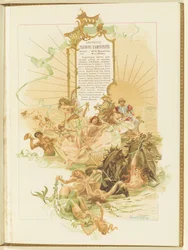 Programme pour le ballet La Perle, 1896