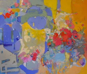 Abstrait floral éclatant