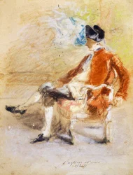 Figure en costume du 18e siècle, c.1890