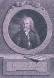 Johann Sebastian Bach (1685-1750), compositeur allemand, gravé par S.G. Kutner