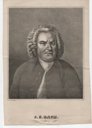 Johann Sebastian Bach (1685-1750) (vers 1850, gravure)