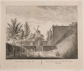 Allée des cerisiers près de la porte de l