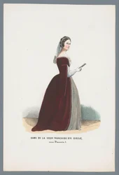 Dame de la cour française XVIe siècle, sous François I