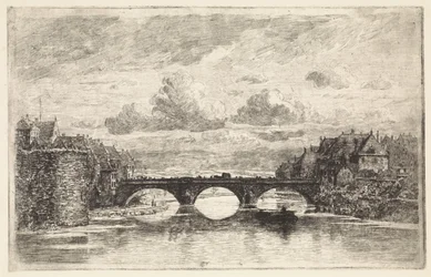 Pont sur la Fulda à Kassel