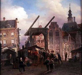 Ville et pont-levis