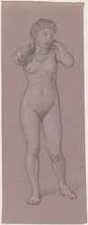 Nu féminin avec collier