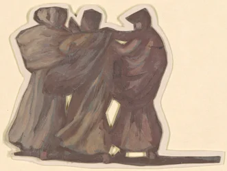 Étude pour des filles grecques se baignant, vers 1872