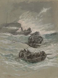 Le Naufrage, vers 1880