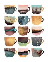 Tasses à motifs abstraits