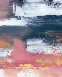Couches abstraites « Gold Blush »