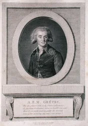 André Ernest Modeste Grétry (1741-1813) gravé par Louis Jacques Cathelin (1738-1804) 1786