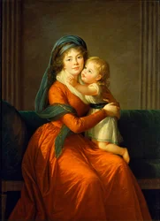Portrait de la princesse Alexandra Golitsyna et de son fils Piotr