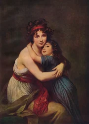 Madame Vigée Le Brun et sa fille, Jeanne Lucie Louise, 1789