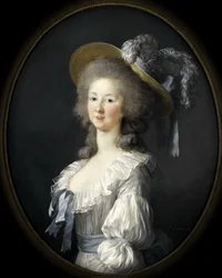 Portrait de Marie Louise de Savoie 1749-1792, princesse de Lamballe