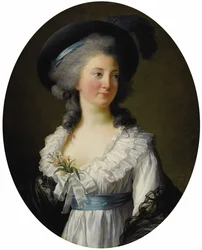 Portrait de la princesse Elżbieta Izabela Lubomirska née comtesse Czartoryska 1736-1816