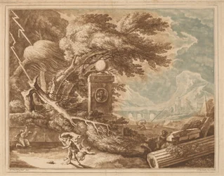 Paysage héroïque et orageux, 1724