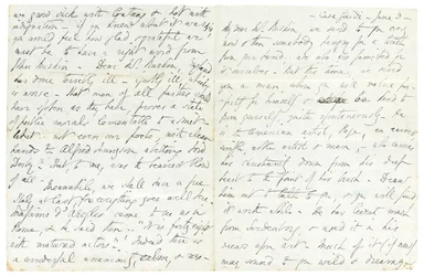 Lettre autographe à John Ruskin, Casa Giudi, Florence, 3 juin 1859