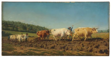 Labourage dans le Nivernais (aussi appelé La Première Épandage)
