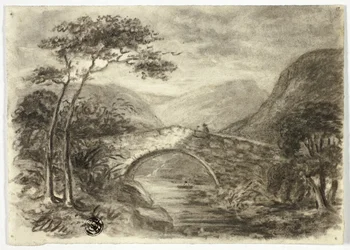 Pont de pierre dans les montagnes