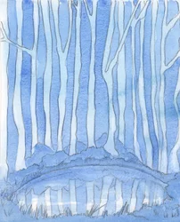 Une piscine profonde dans une clairière forestière est comme le mystère de la Divinité. Elle est insondable, mais nous pouvons toujours 