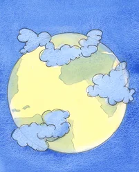 Un nuage dense semble couvrir les parties de la terre où il y a la guerre, ce qui coupe de nombreuses personnes de Dieu