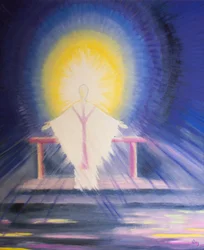 Après la consécration à la messe, Jésus-Christ, vrai Dieu et vrai homme, est présent avec nous dans toute sa gloire, 2000