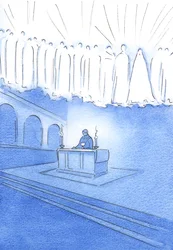Tous ceux qui prient sincèrement, pendant le Saint Sacrifice de la Messe, prient à travers le Christ, et avec les Saints du Ciel
