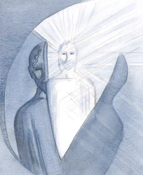 Par une vraie contrition et un culte désintéressé, nous pouvons percer pour rencontrer le Christ vivant et radieux dans nos images mentales enfantines